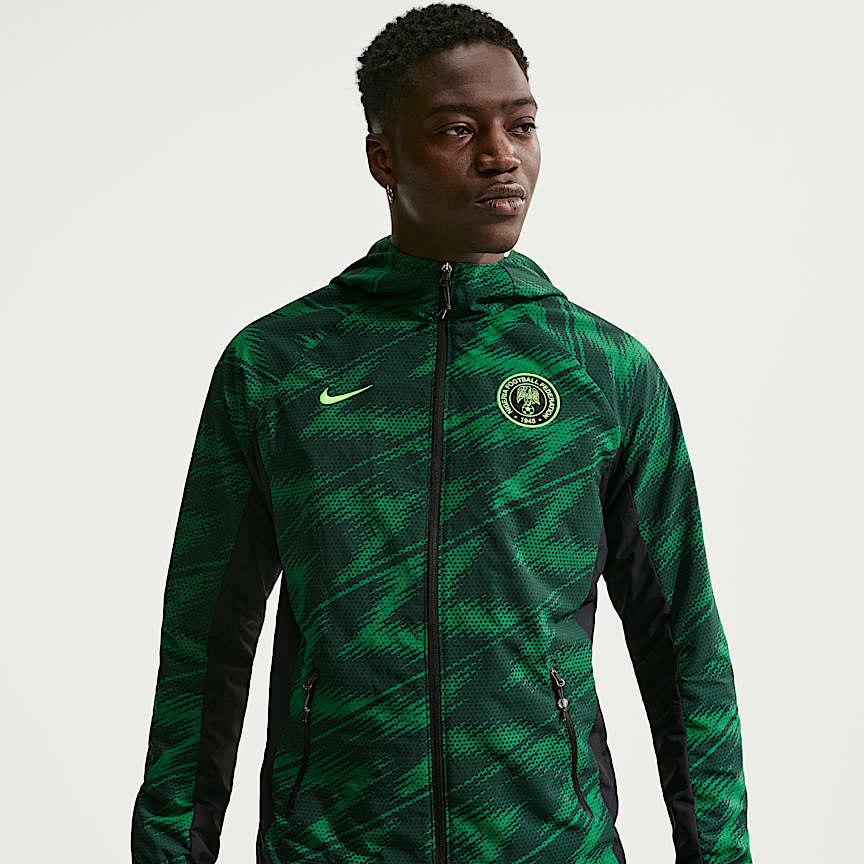 Nigeria Men's Nike Dri-FIT Football Anthem Jacket. Nike CA